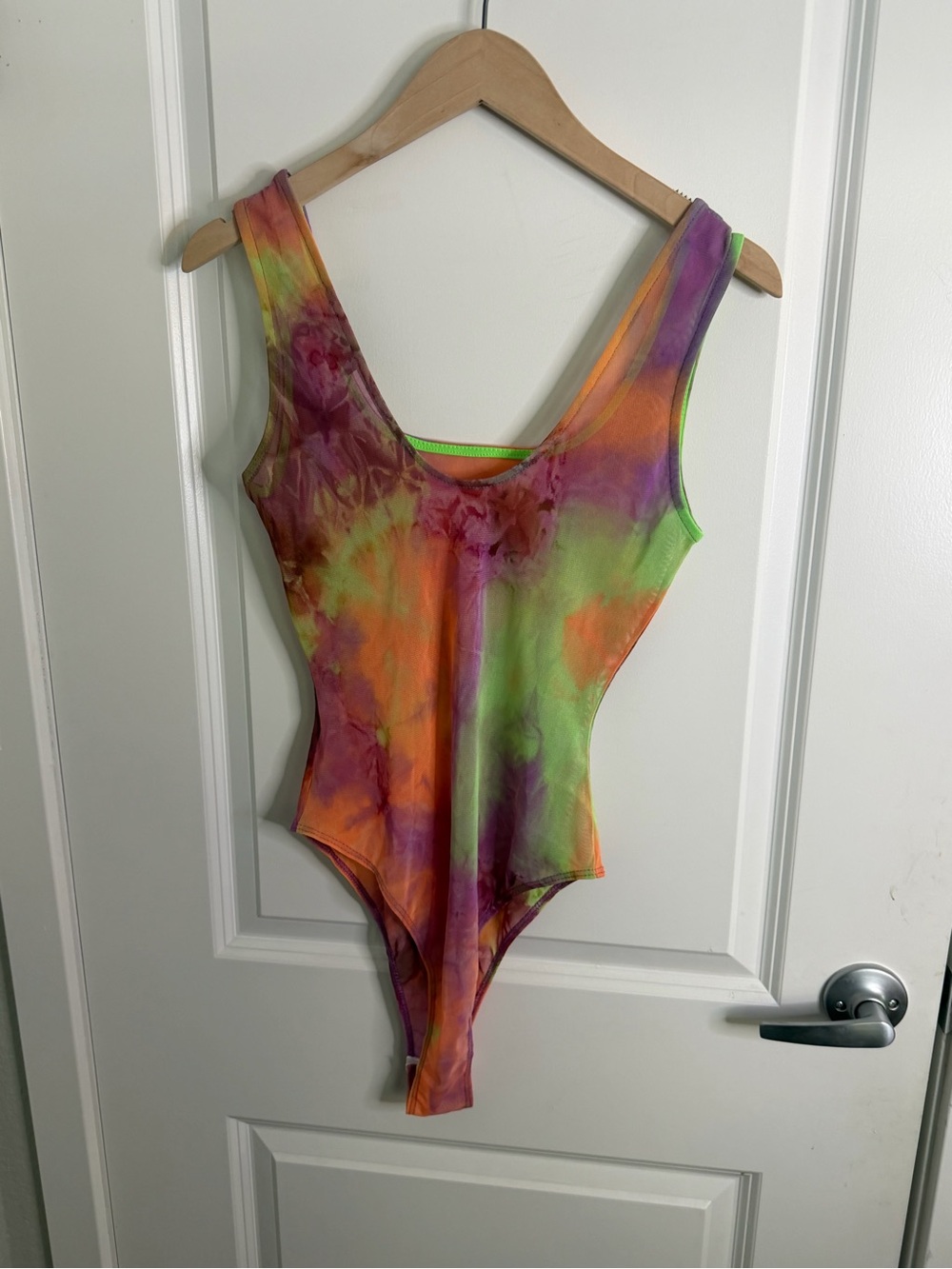 Tie-Dye Multi-Color Kids One-Piece Swimsuit